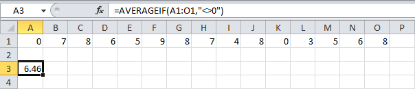 averageif-function