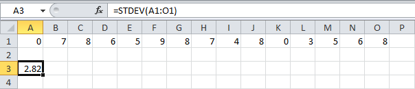 stdev-function